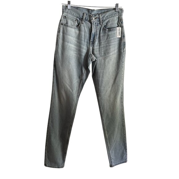 Old Navy Men Size 30X36 Light Wash Denim Built-In Flex Athletic Taper Jeans NWT - Picture 2 of 10